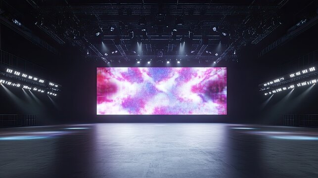 large LED screens